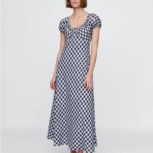 DOEN x GAP Gingham Midi Dress NWT